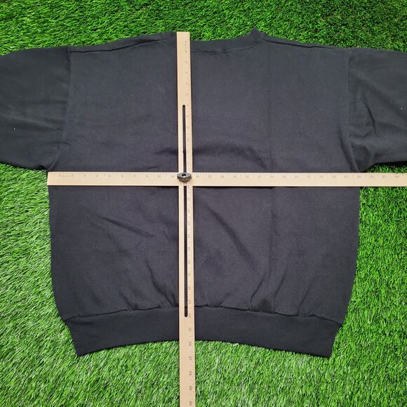 Vintage 90s "Only The Strong Survive" Wolf Sweatshirt Mens XL Baggy Boxy Fit - Picture 8 of 14